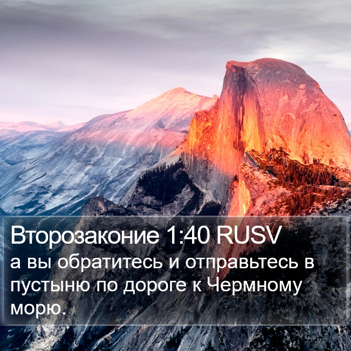 Второзаконие 1:40 RUSV Bible Study