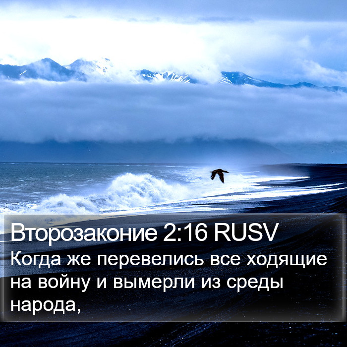 Второзаконие 2:16 RUSV Bible Study