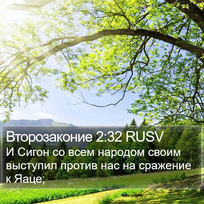 Второзаконие 2:32 RUSV Bible Study