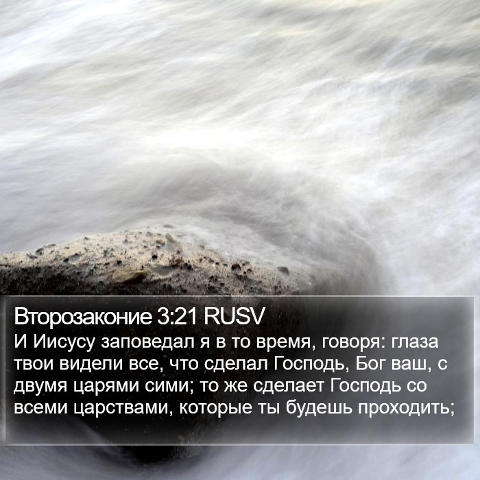 Второзаконие 3:21 RUSV Bible Study