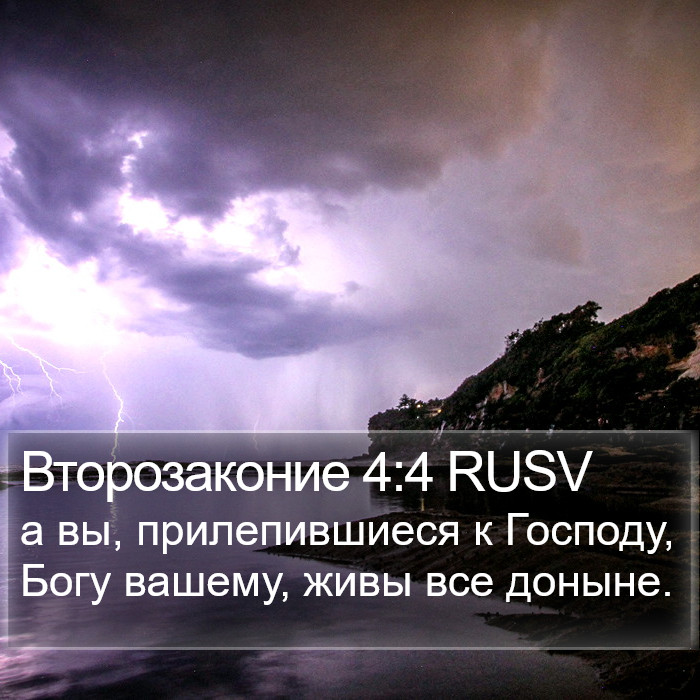 Второзаконие 4:4 RUSV Bible Study