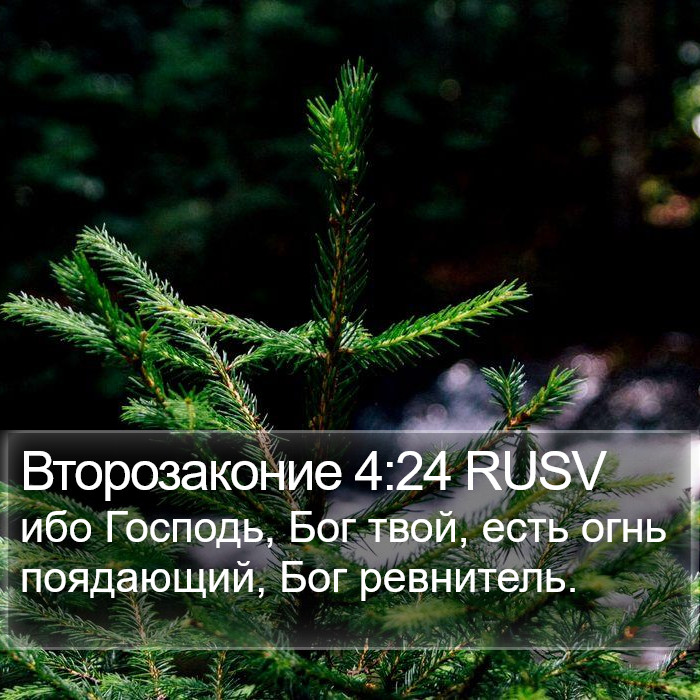 Второзаконие 4:24 RUSV Bible Study