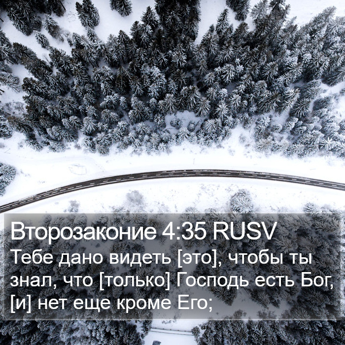 Второзаконие 4:35 RUSV Bible Study