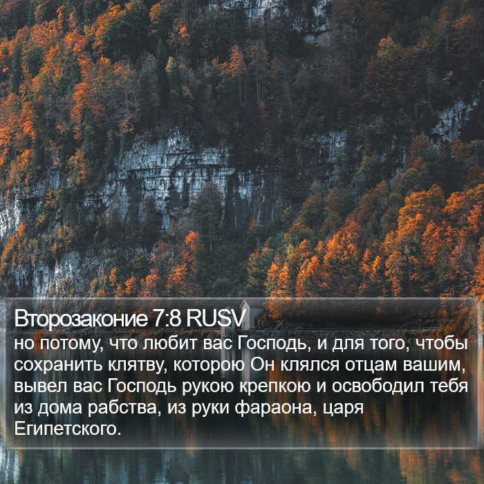 Второзаконие 7:8 RUSV Bible Study