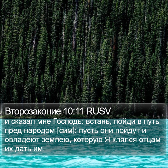 Второзаконие 10:11 RUSV Bible Study