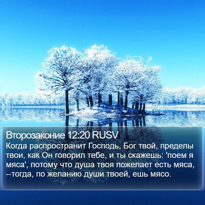 Второзаконие 12:20 RUSV Bible Study