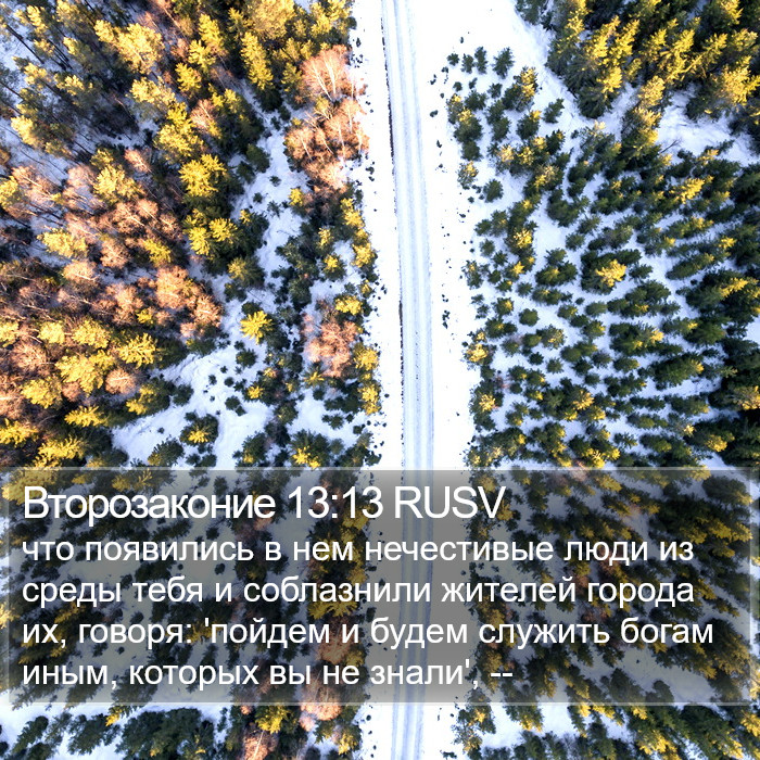 Второзаконие 13:13 RUSV Bible Study