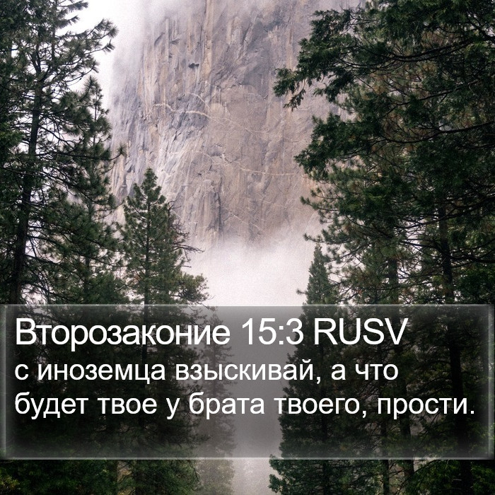 Второзаконие 15:3 RUSV Bible Study