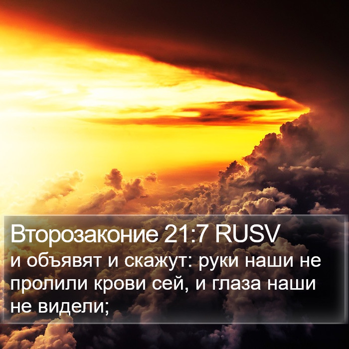 Второзаконие 21:7 RUSV Bible Study