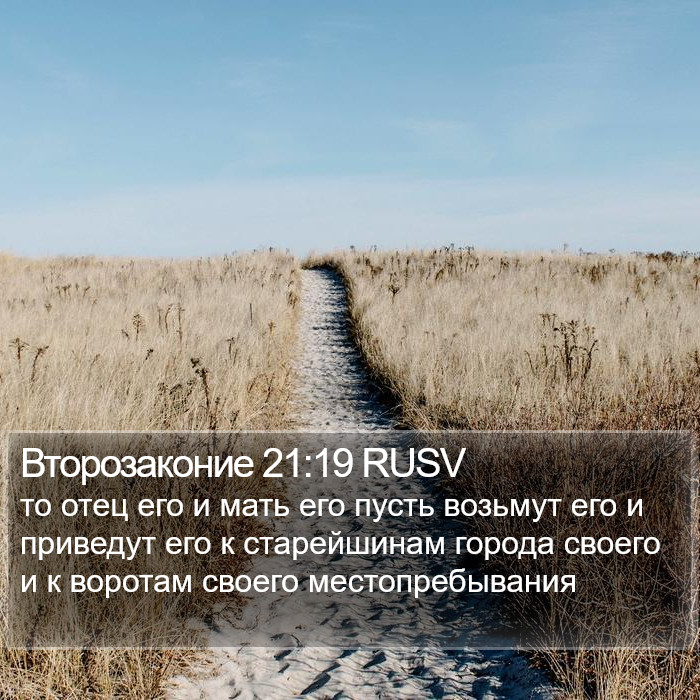 Второзаконие 21:19 RUSV Bible Study