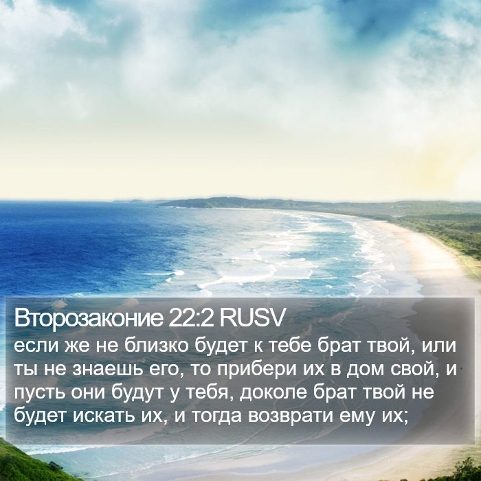 Второзаконие 22:2 RUSV Bible Study