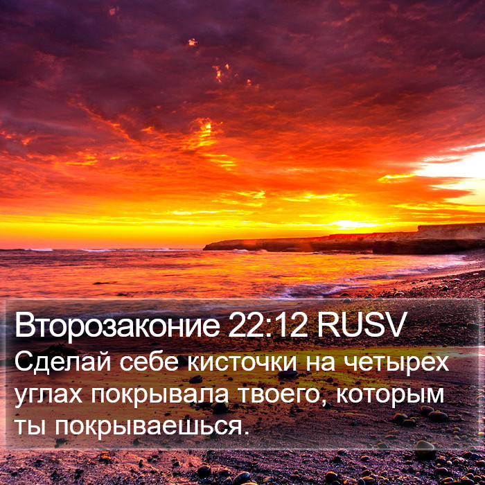 Второзаконие 22:12 RUSV Bible Study