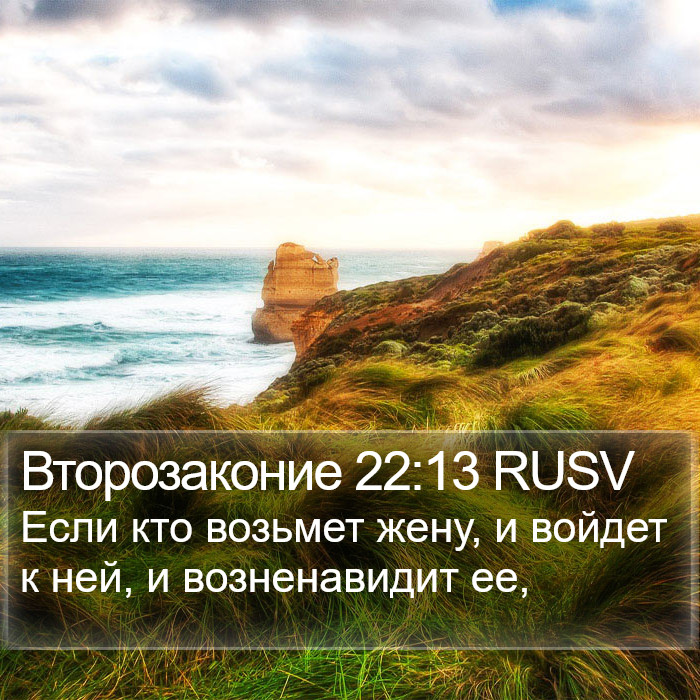 Второзаконие 22:13 RUSV Bible Study