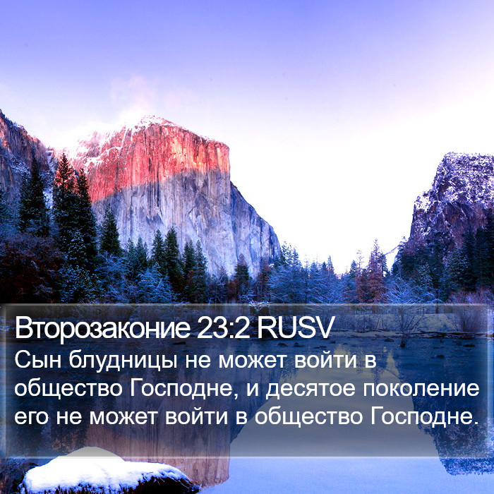 Второзаконие 23:2 RUSV Bible Study