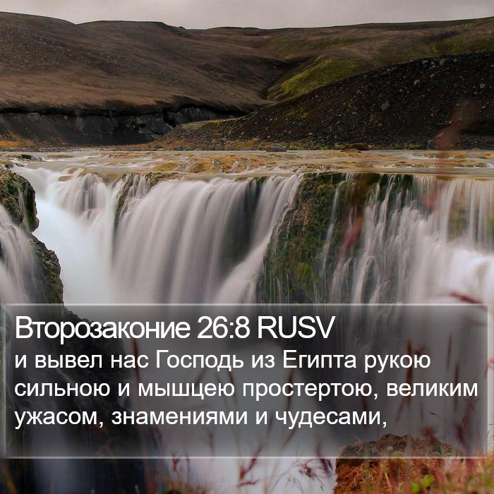 Второзаконие 26:8 RUSV Bible Study