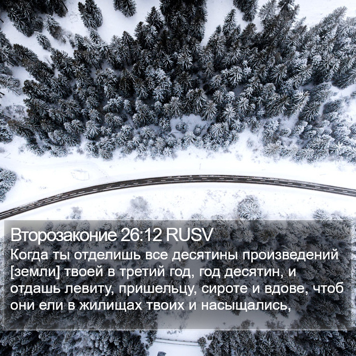 Второзаконие 26:12 RUSV Bible Study