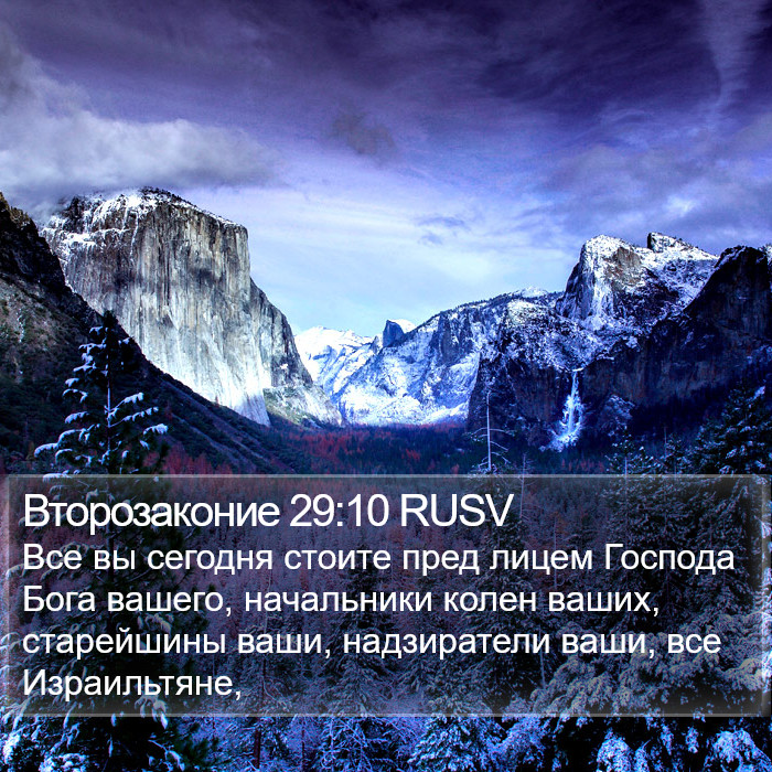 Второзаконие 29:10 RUSV Bible Study