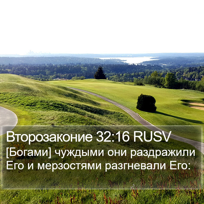 Второзаконие 32:16 RUSV Bible Study