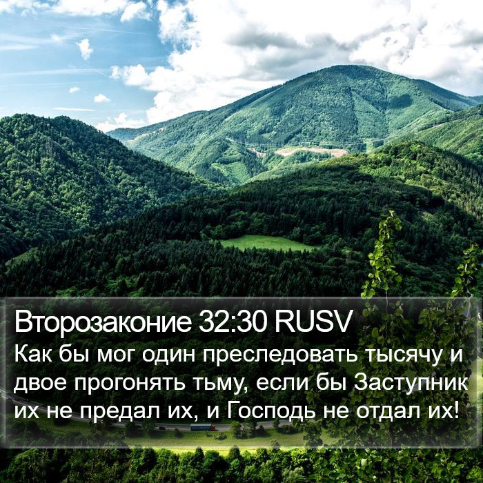 Второзаконие 32:30 RUSV Bible Study