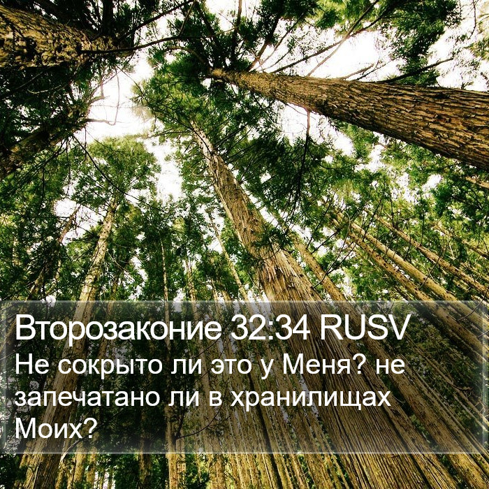 Второзаконие 32:34 RUSV Bible Study