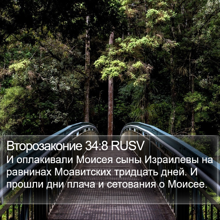 Второзаконие 34:8 RUSV Bible Study