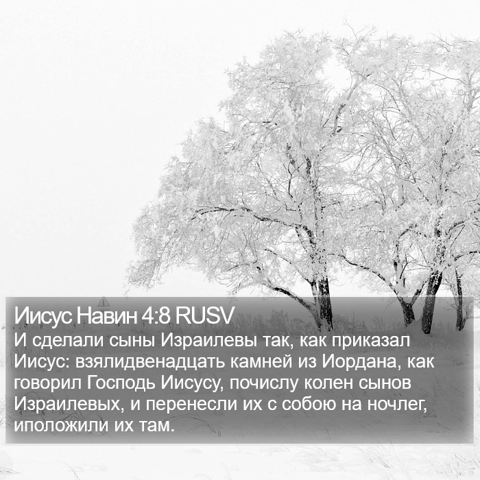 Иисус Навин 4:8 RUSV Bible Study
