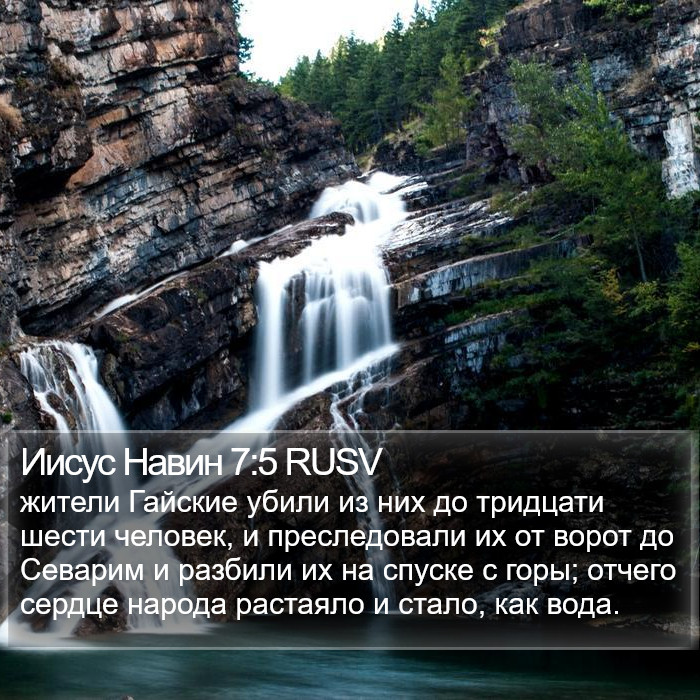 Иисус Навин 7:5 RUSV Bible Study