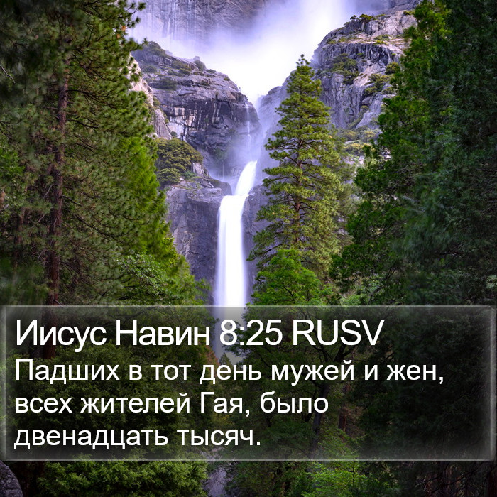 Иисус Навин 8:25 RUSV Bible Study