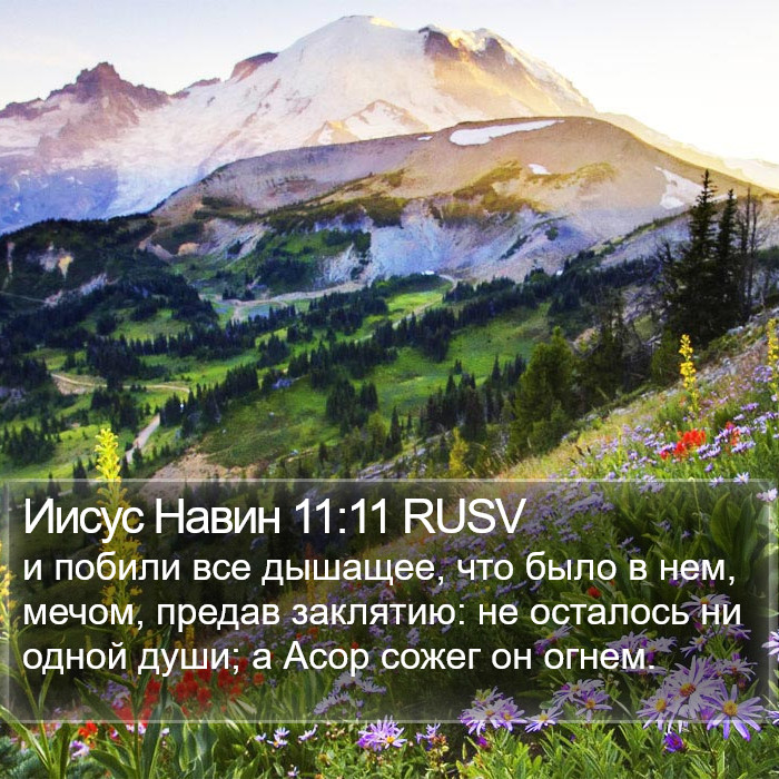 Иисус Навин 11:11 RUSV Bible Study