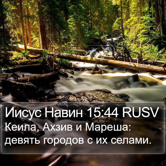 Иисус Навин 15:44 RUSV Bible Study