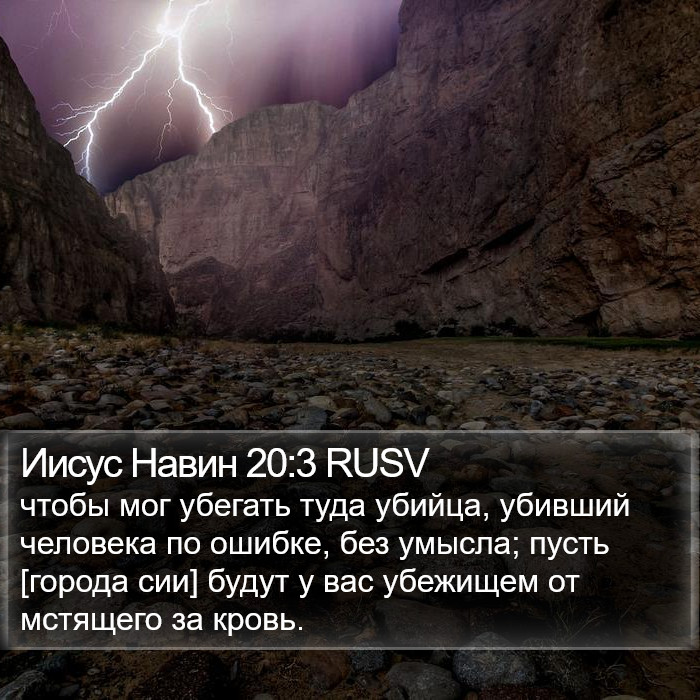 Иисус Навин 20:3 RUSV Bible Study