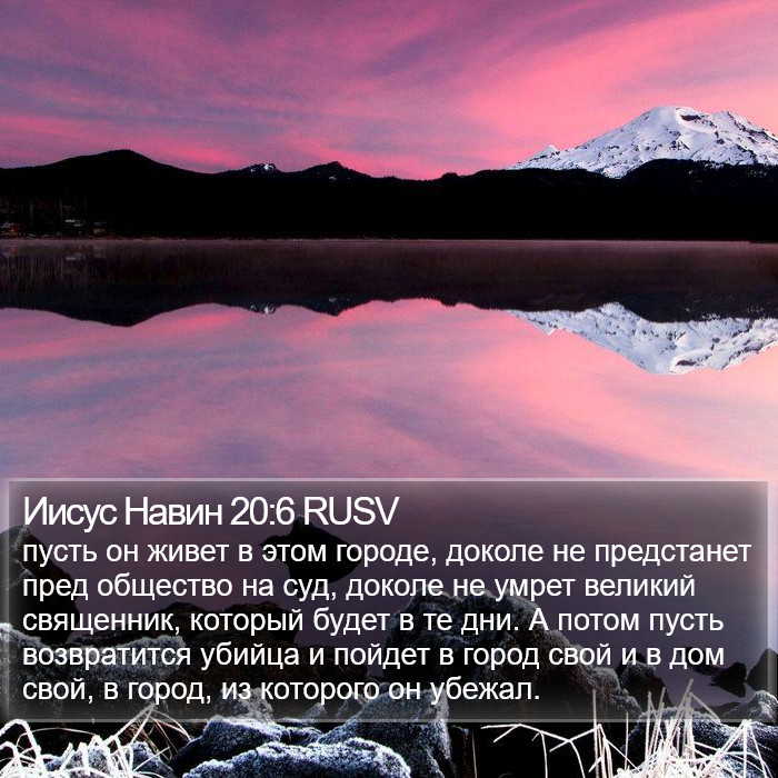 Иисус Навин 20:6 RUSV Bible Study