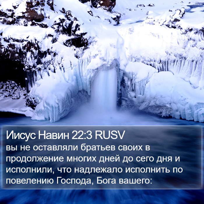Иисус Навин 22:3 RUSV Bible Study