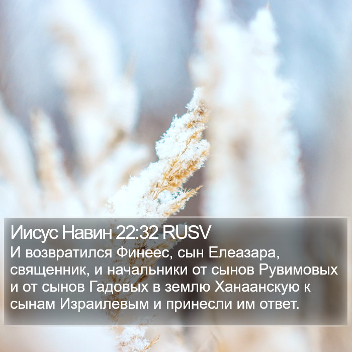 Иисус Навин 22:32 RUSV Bible Study