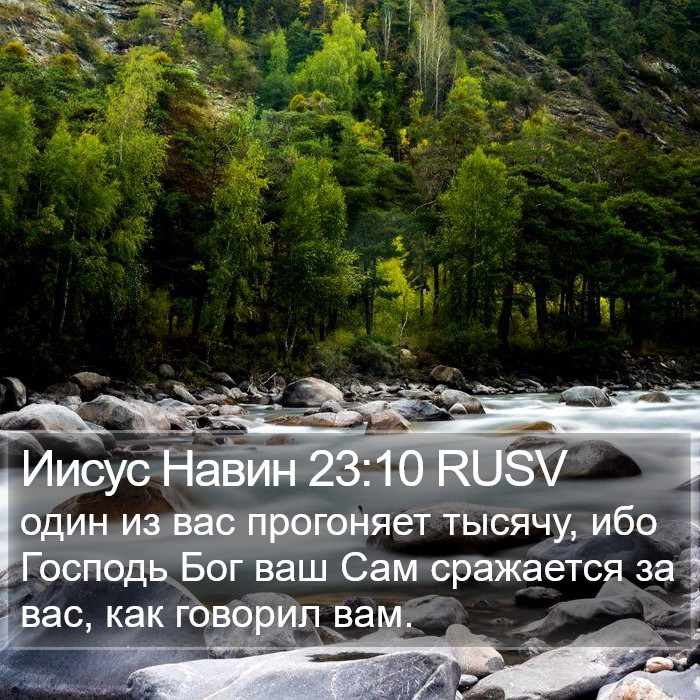 Иисус Навин 23:10 RUSV Bible Study