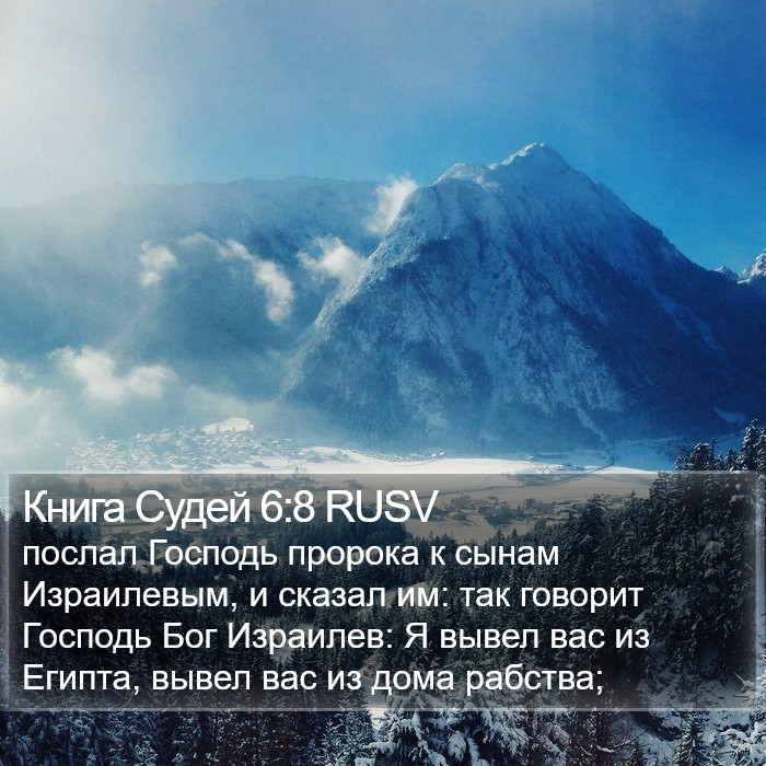 Книга Судей 6:8 RUSV Bible Study