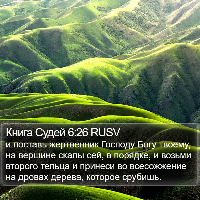 Книга Судей 6:26 RUSV Bible Study