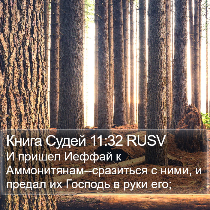 Книга Судей 11:32 RUSV Bible Study