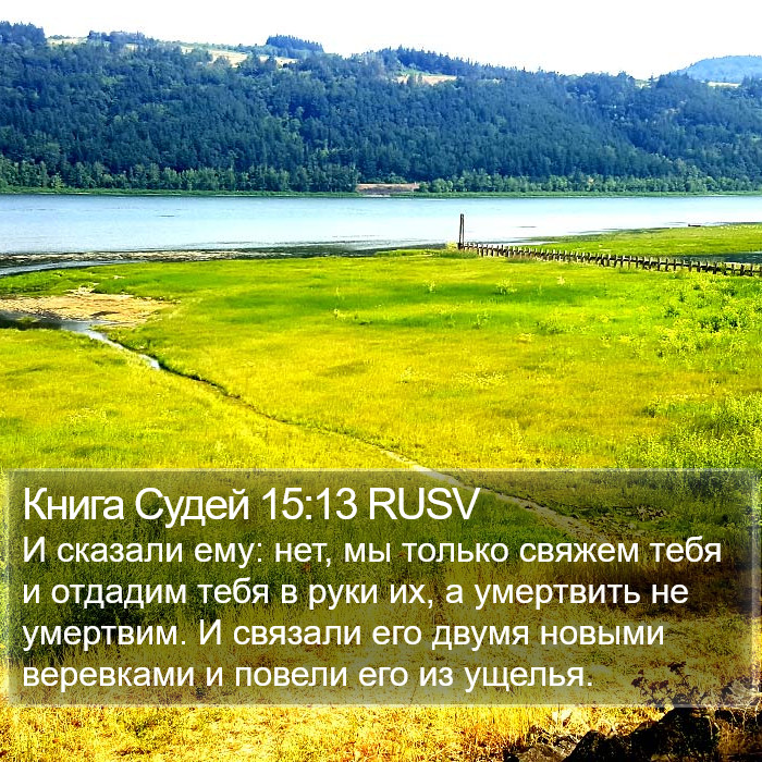 Книга Судей 15:13 RUSV Bible Study