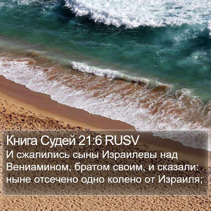 Книга Судей 21:6 RUSV Bible Study