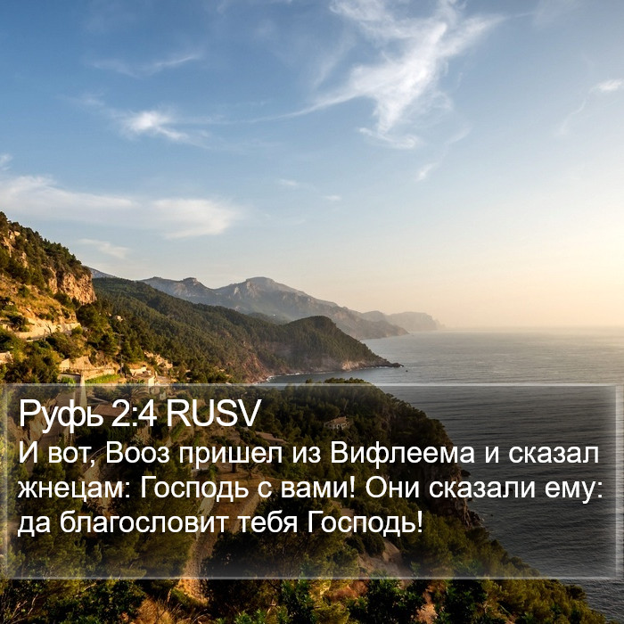 Руфь 2:4 RUSV Bible Study