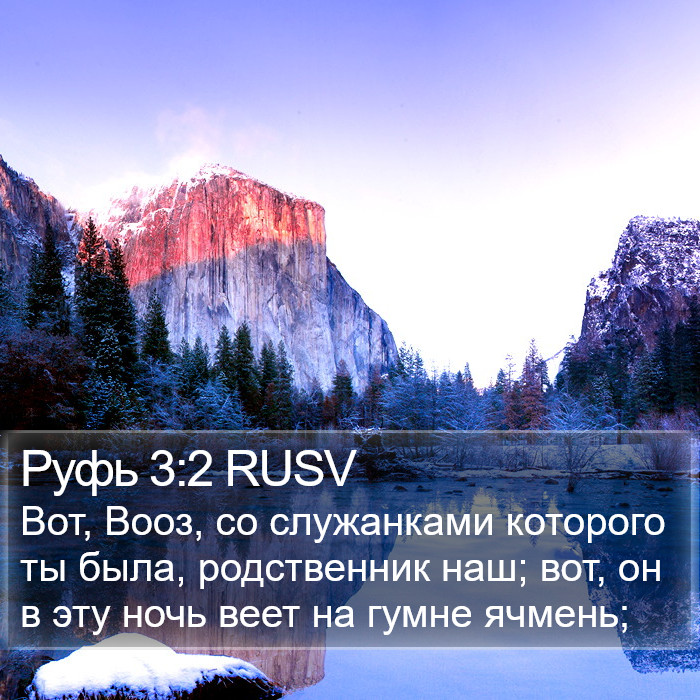 Руфь 3:2 RUSV Bible Study