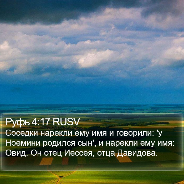 Руфь 4:17 RUSV Bible Study