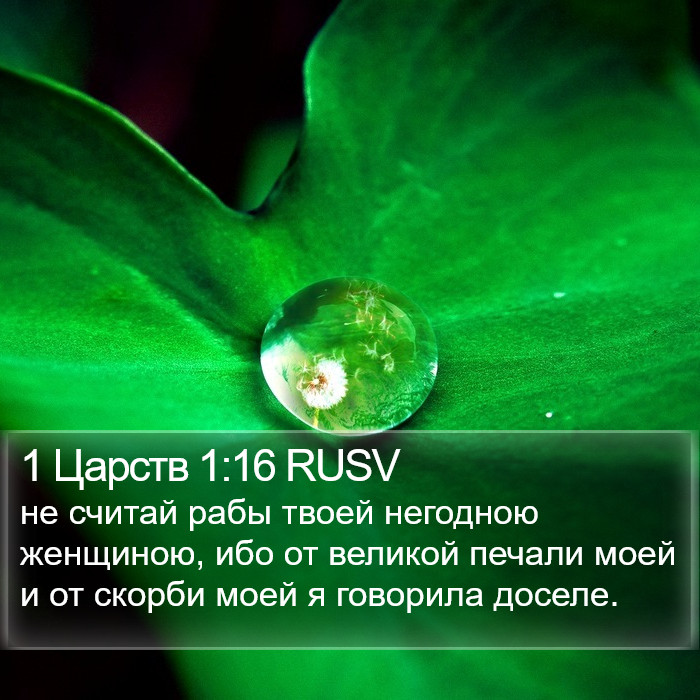 1 Царств 1:16 RUSV Bible Study