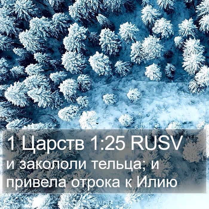 1 Царств 1:25 RUSV Bible Study