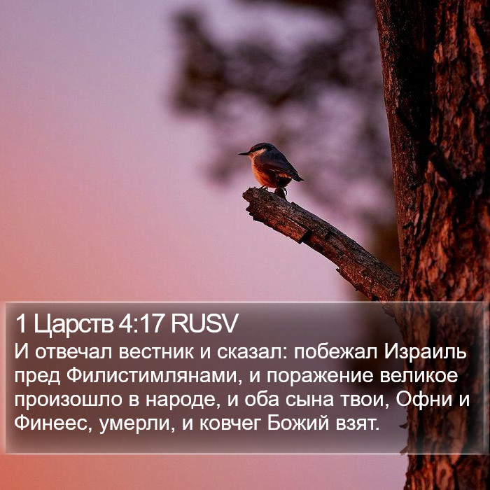 1 Царств 4:17 RUSV Bible Study