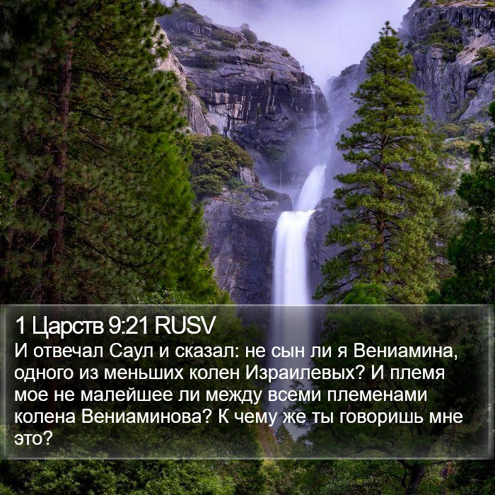 1 Царств 9:21 RUSV Bible Study