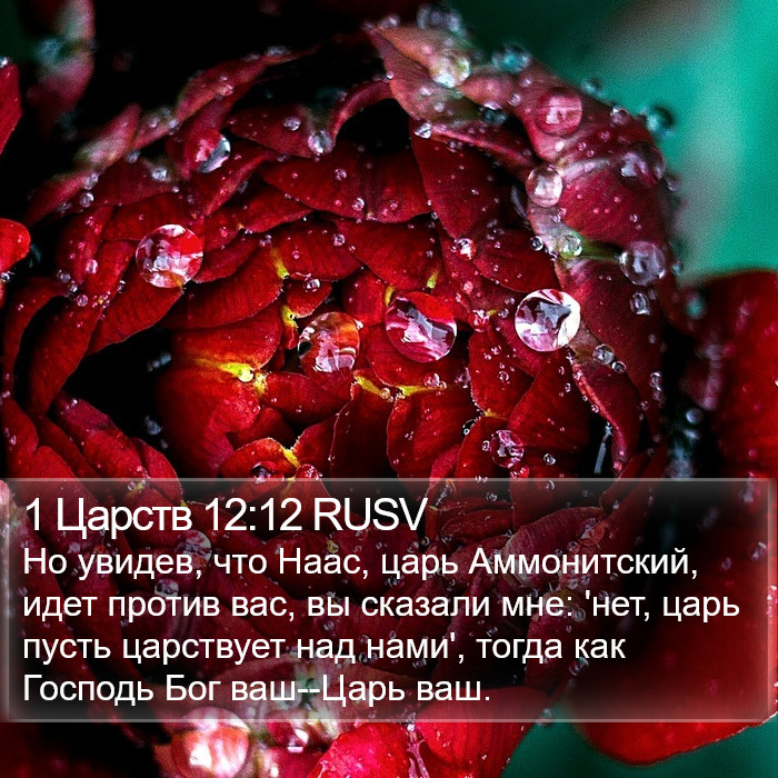 1 Царств 12:12 RUSV Bible Study