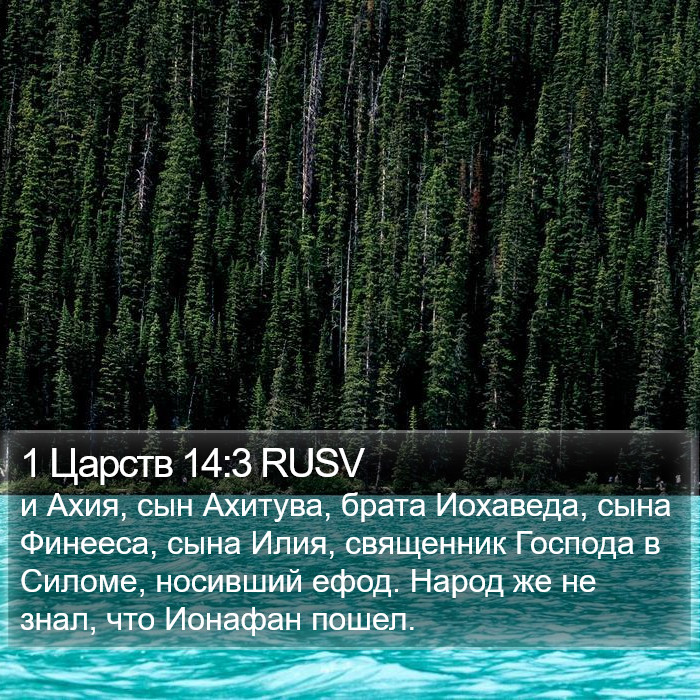 1 Царств 14:3 RUSV Bible Study