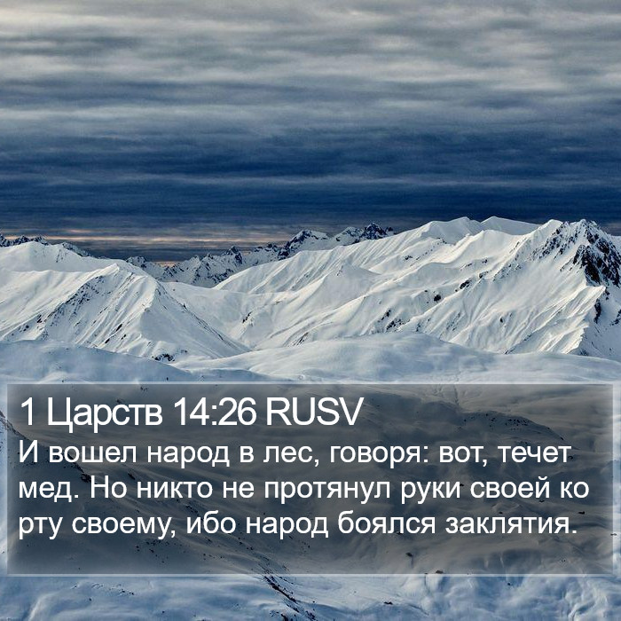 1 Царств 14:26 RUSV Bible Study